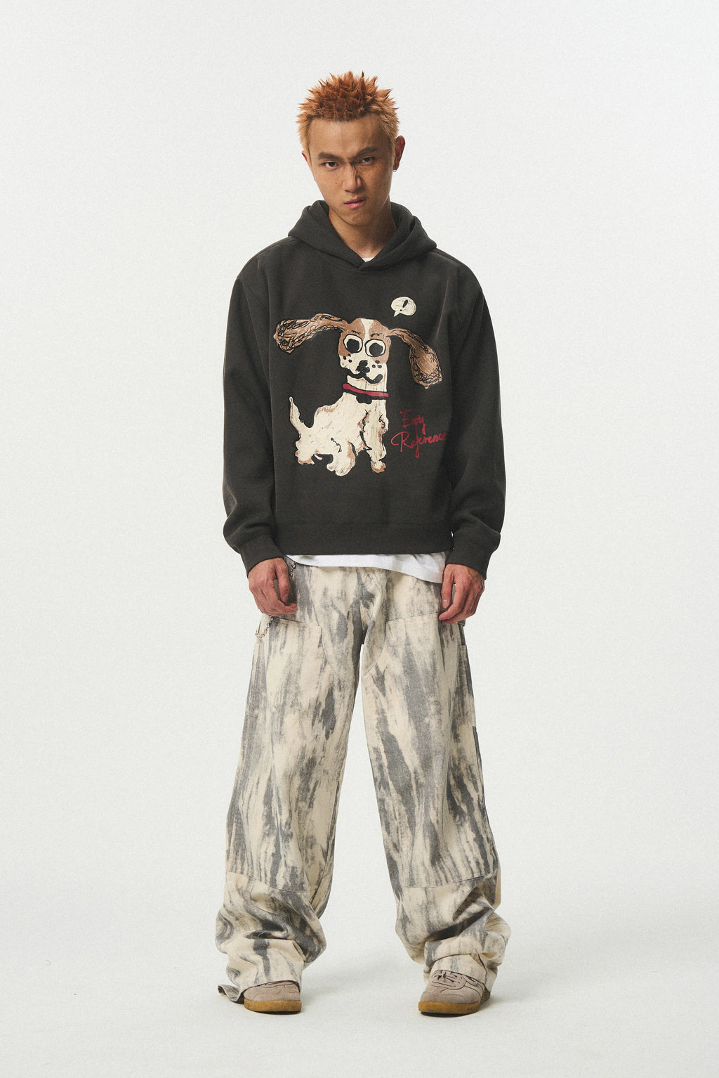 Cartoon Puppy Graphic Sweatshirt