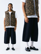 The Draped Cropped Short - High-Grammage Knit with Drawcord Waist
