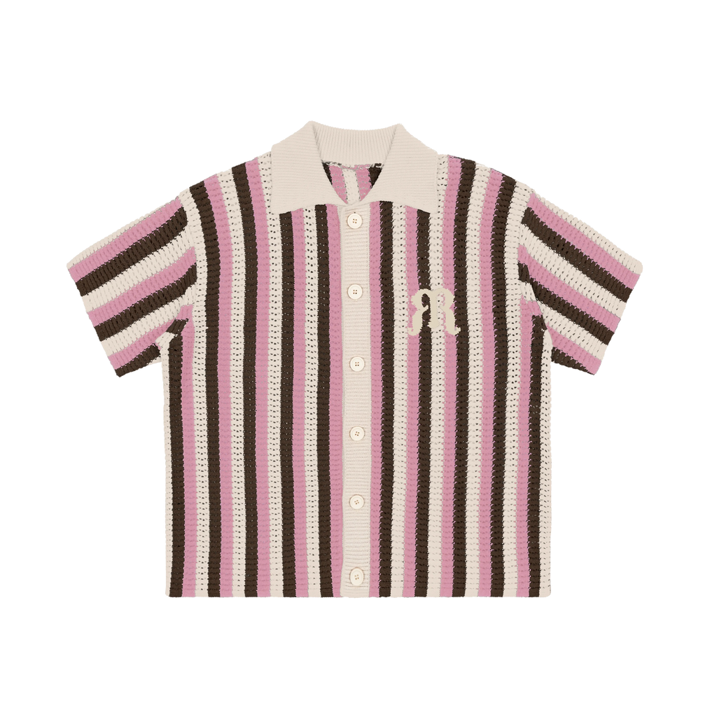 Embroidered Knit Polo Shirt