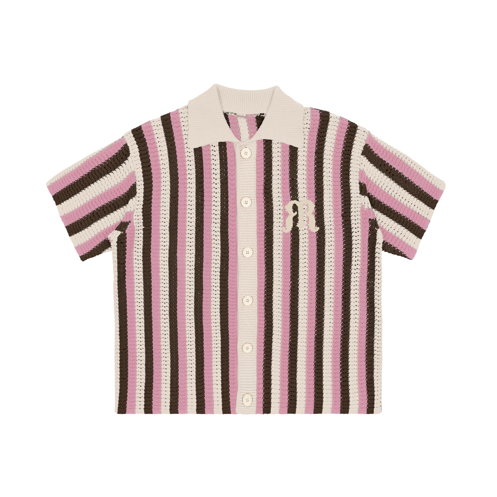 Embroidered Knit Polo Shirt