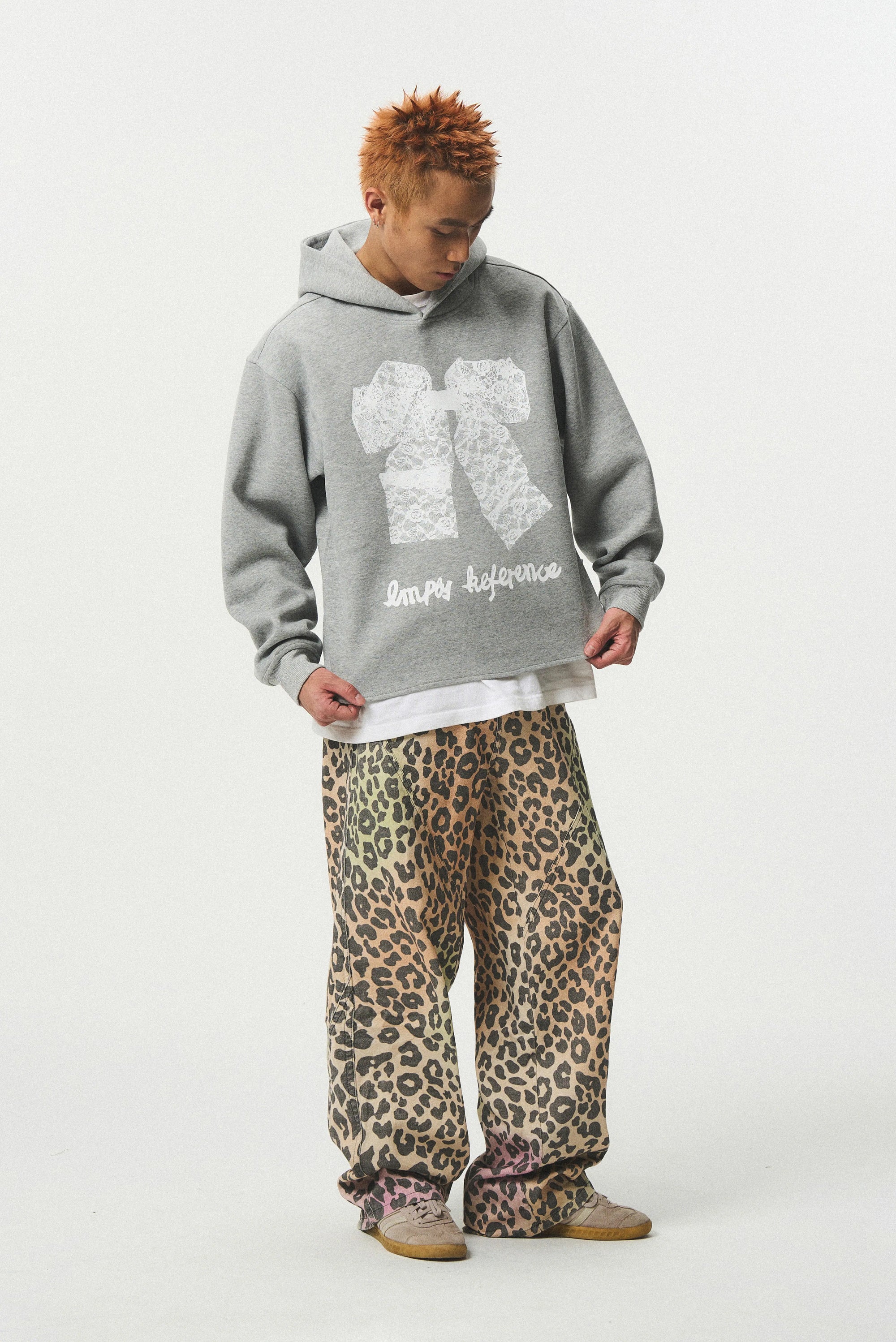 Lace Bow Graphic Sweatshirt