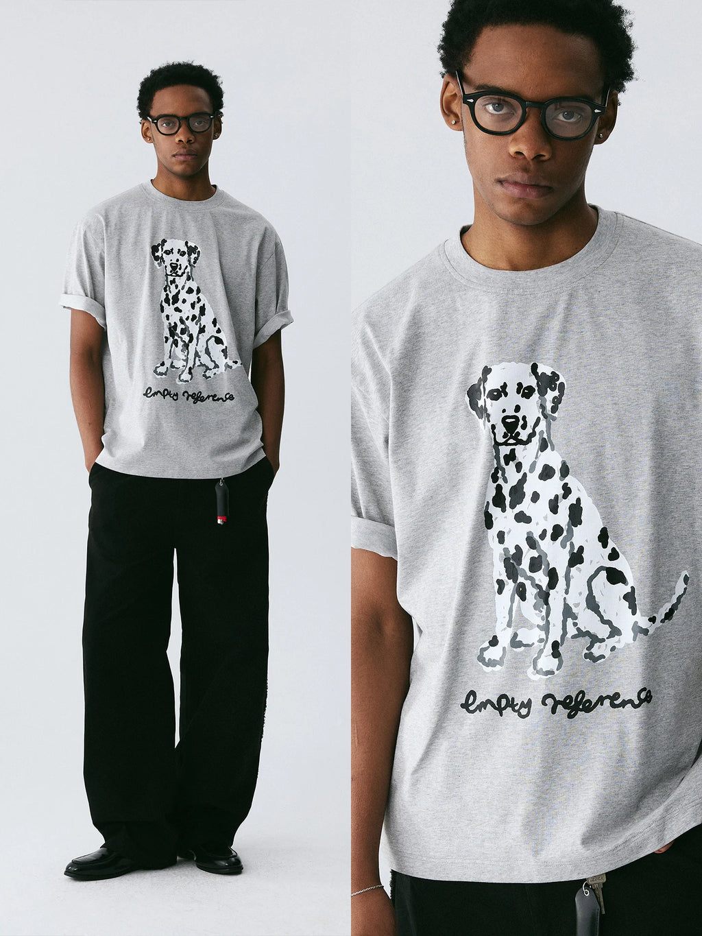The Spotted Companion Tee - 240g Sorona® with Hand-Drawn Dalmatian