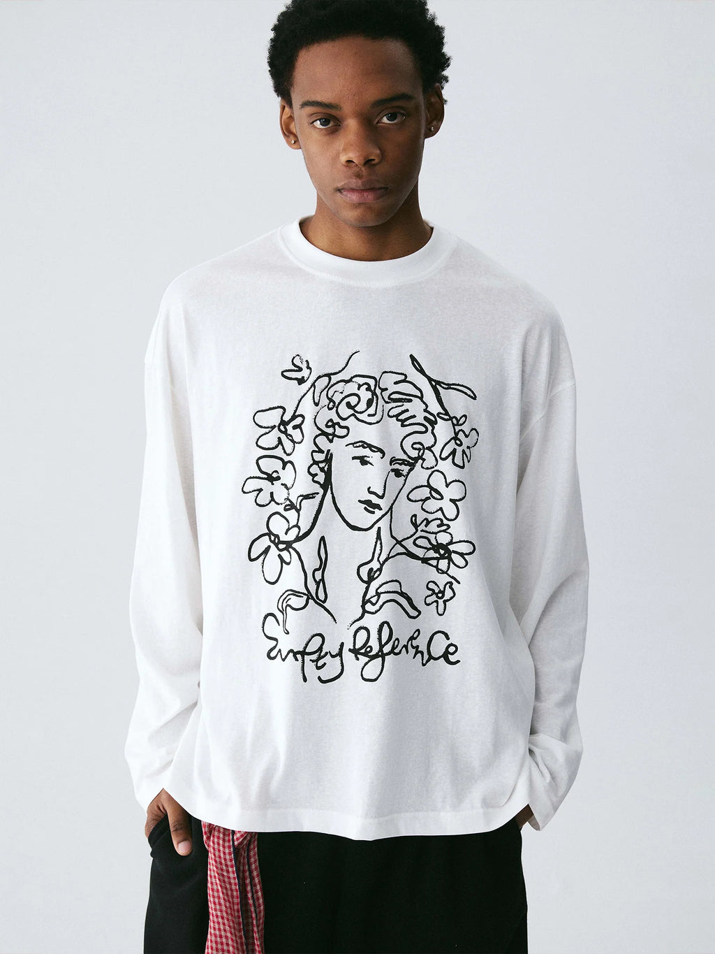 Empty Reference Classical Art Illustration Long Sleeve Tee | Original Graphic Top