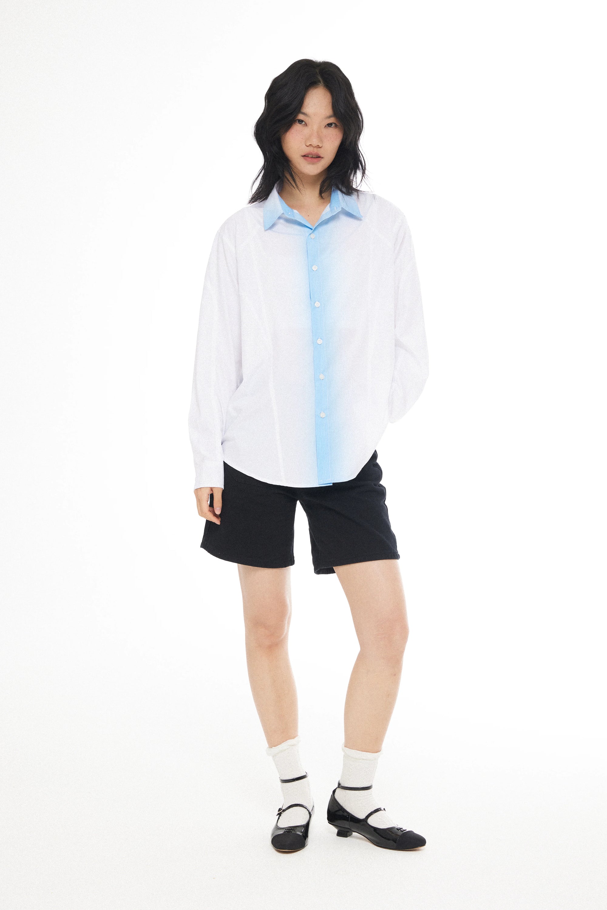 Gradient Print Loose Shirt