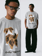 The Rear View Pup Tee - 240g Sorona® with Brown & White Dog Back Print