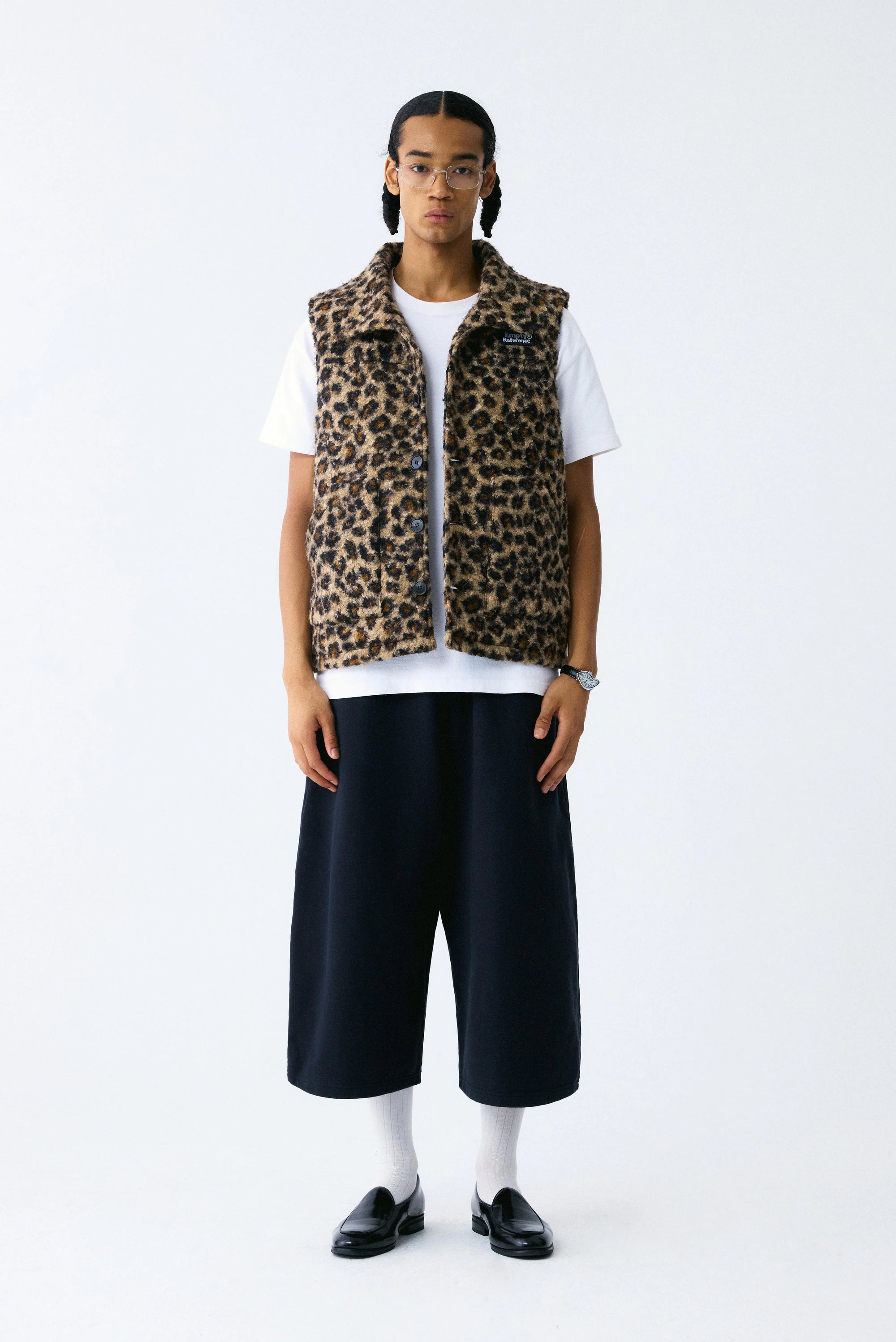 Leopard Print Quilted Vest
