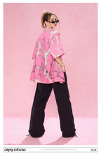 Pink Casual Button-Up Shirt - Empty Reference