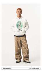 Hand Painted Rabbit Hoodie - Empty Reference
