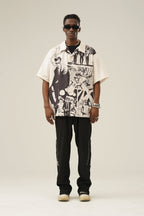 Retro Comic Camp Collar Shirt