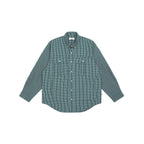 Empty Reference Forest Green Plaid Shirt | Relaxed Utility Overshirt