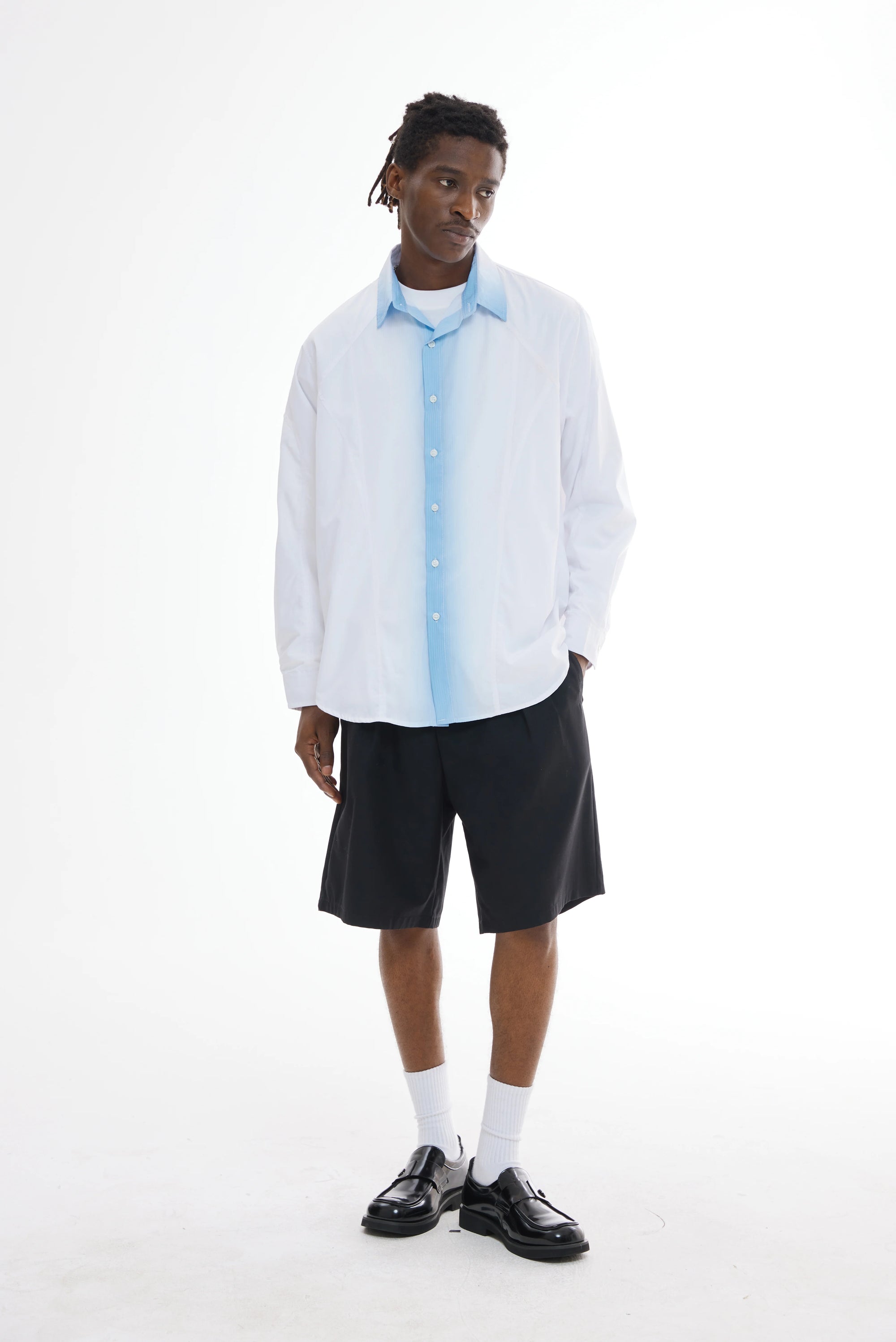 Gradient Print Loose Shirt