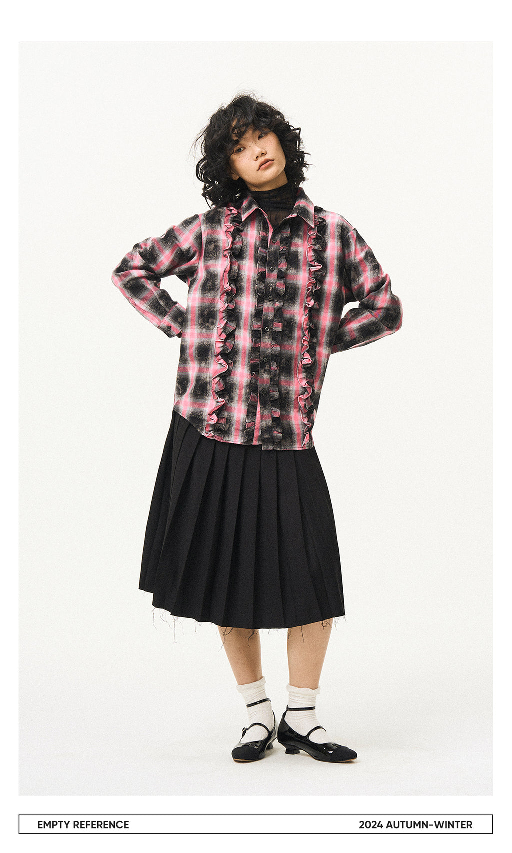 Gingham Fungi Lace Shirt