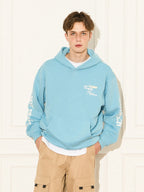 Script Logo Sleeve Print Hoodie