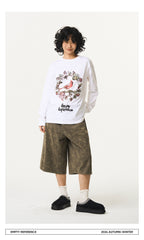Thorn Bird Graphic Cotton Shirt