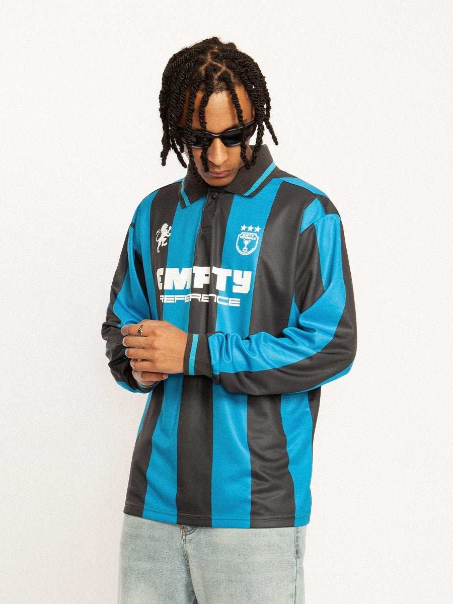 Striped Retro Football Jersey - Empty Reference