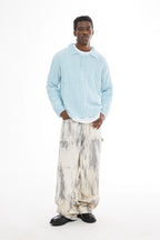 Textured Wool Knit Sweater