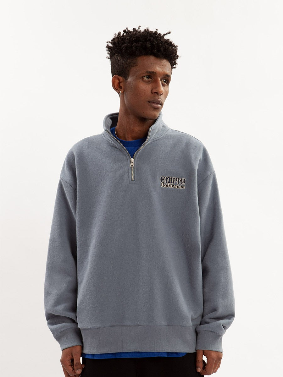 Minimal Logo Quarter Zip Sweatshirt