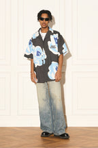 Hand-Drawn Rose Graphic Shirt