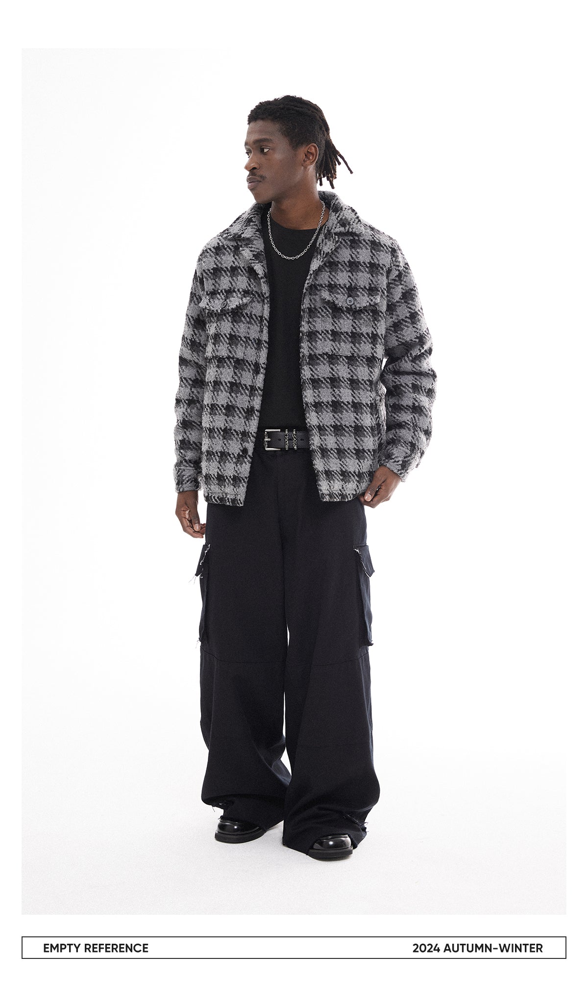 Checked Quilted Wool Jacket