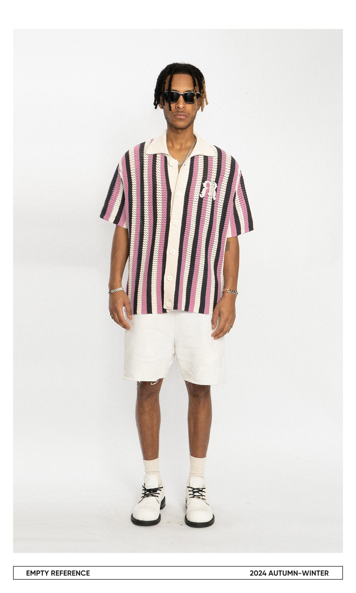 Embroidered Knit Polo Shirt