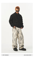 Watercolor Brush Print Pants