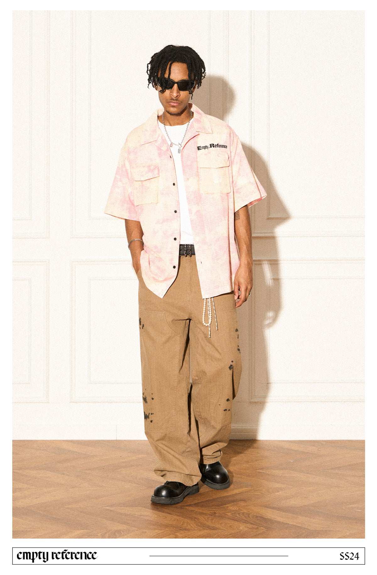 Gingham Batik Pocket Shirt - Empty Reference