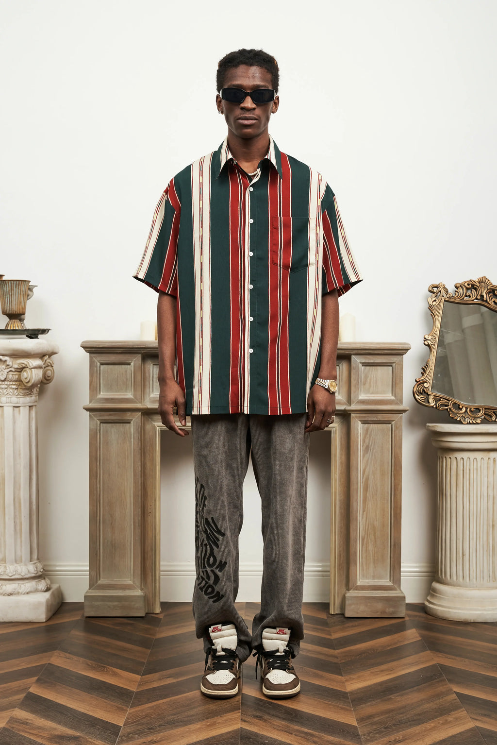 Red Green Stripe Shirt