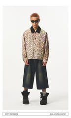 Gradient Leopard Print Jacket