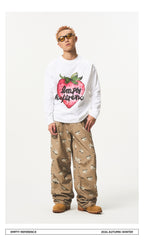 Strawberry Print Cotton Base Shirt