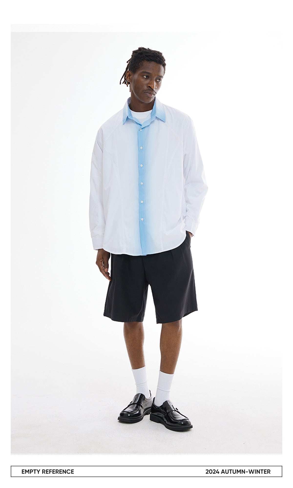 Gradient Print Loose Shirt - Empty Reference