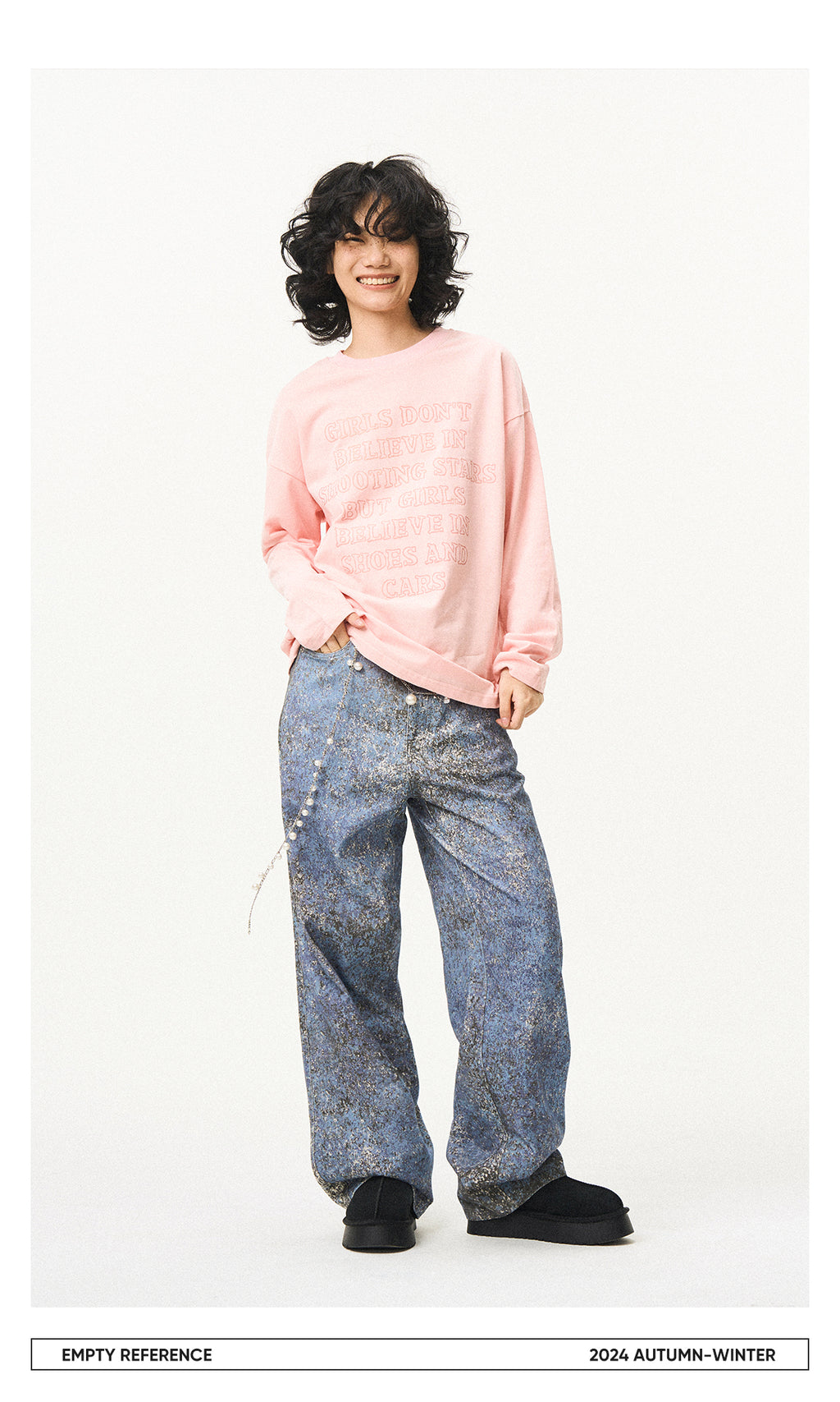Letter Print Cotton Base Shirt