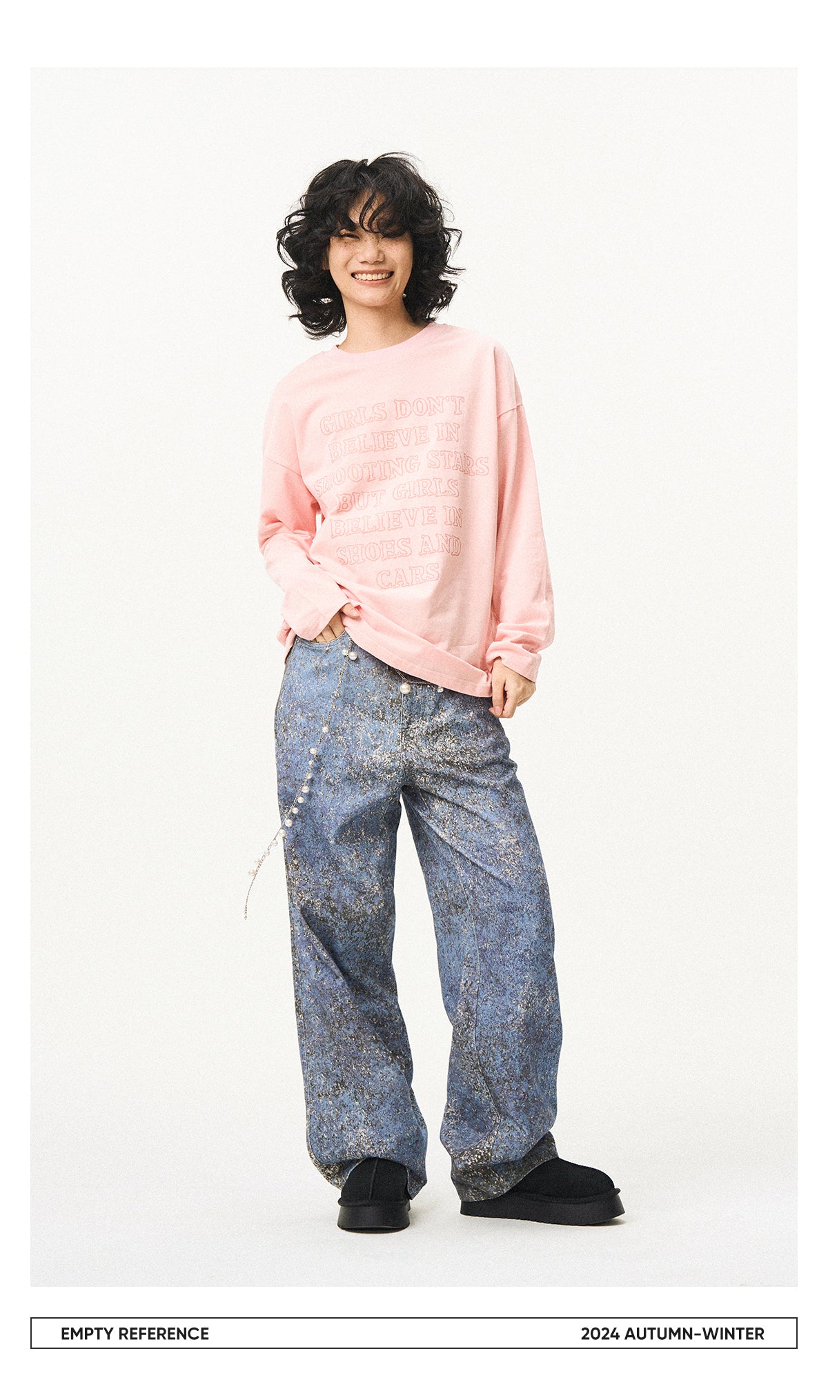 Letter Print Cotton Base Shirt