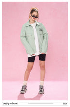 Washed Print Zip Jacket