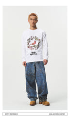 Thorn Bird Graphic Cotton Shirt
