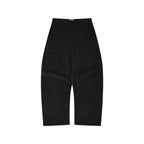 Navy Corduroy Wide Blade Trousers