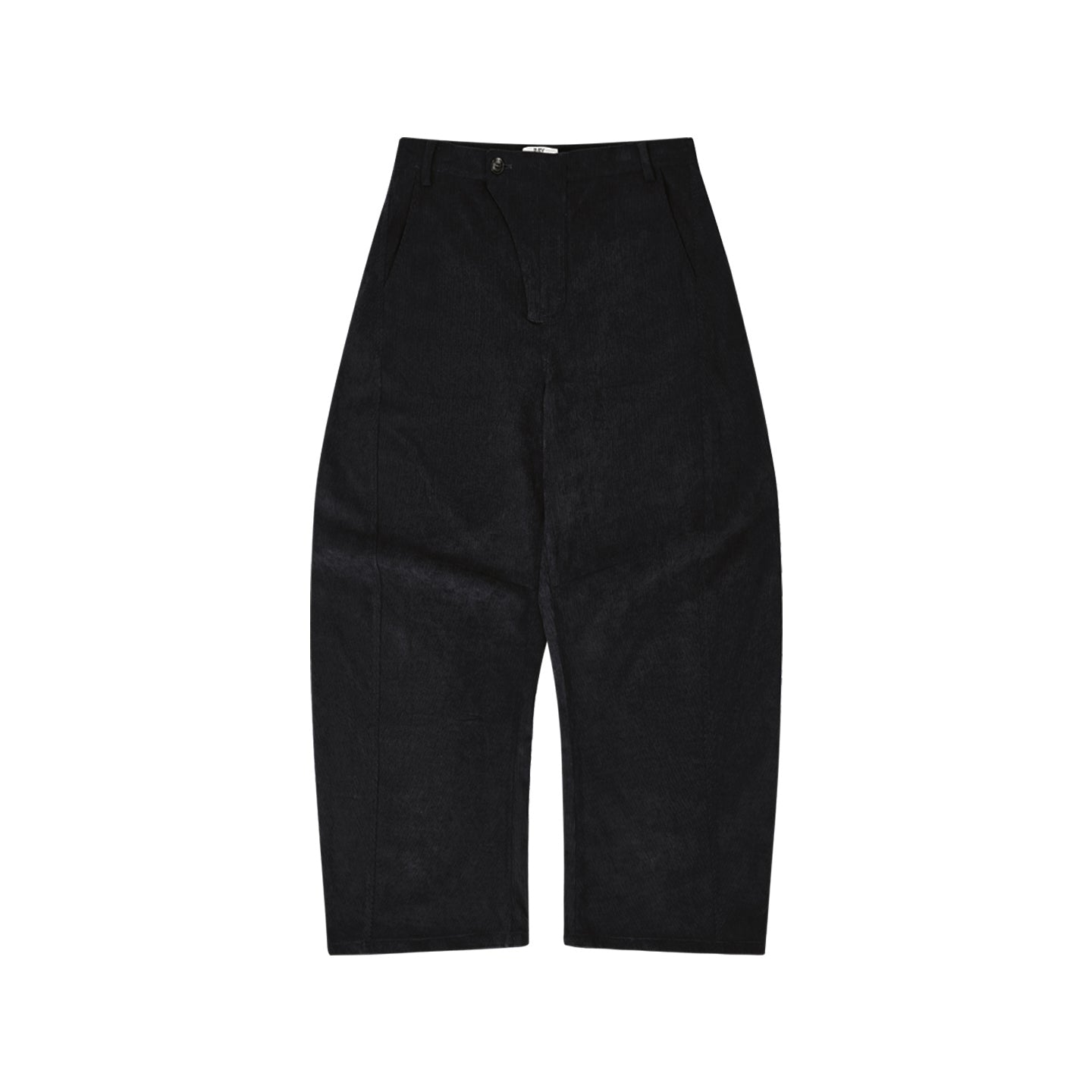 Navy Corduroy Wide Blade Trousers