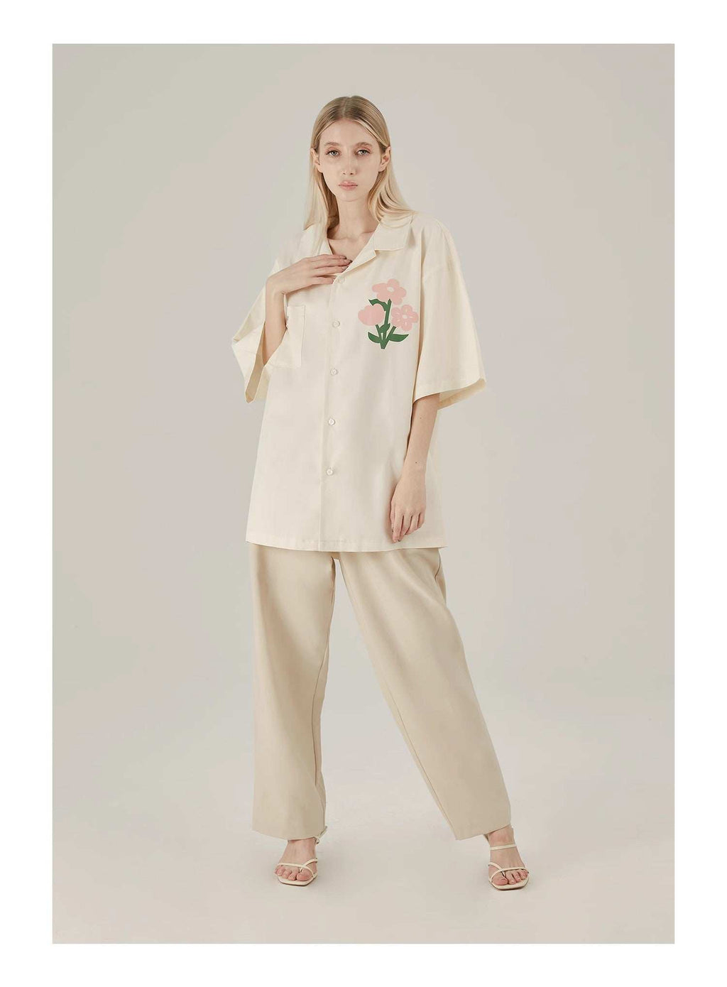 Floral Cotton Graphic Shirt - Empty Reference