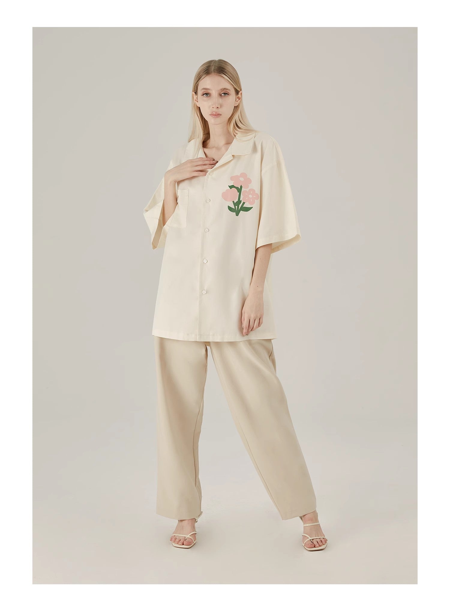 Floral Cotton Graphic Shirt