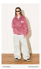 Leopard Fleece Zip Jacket