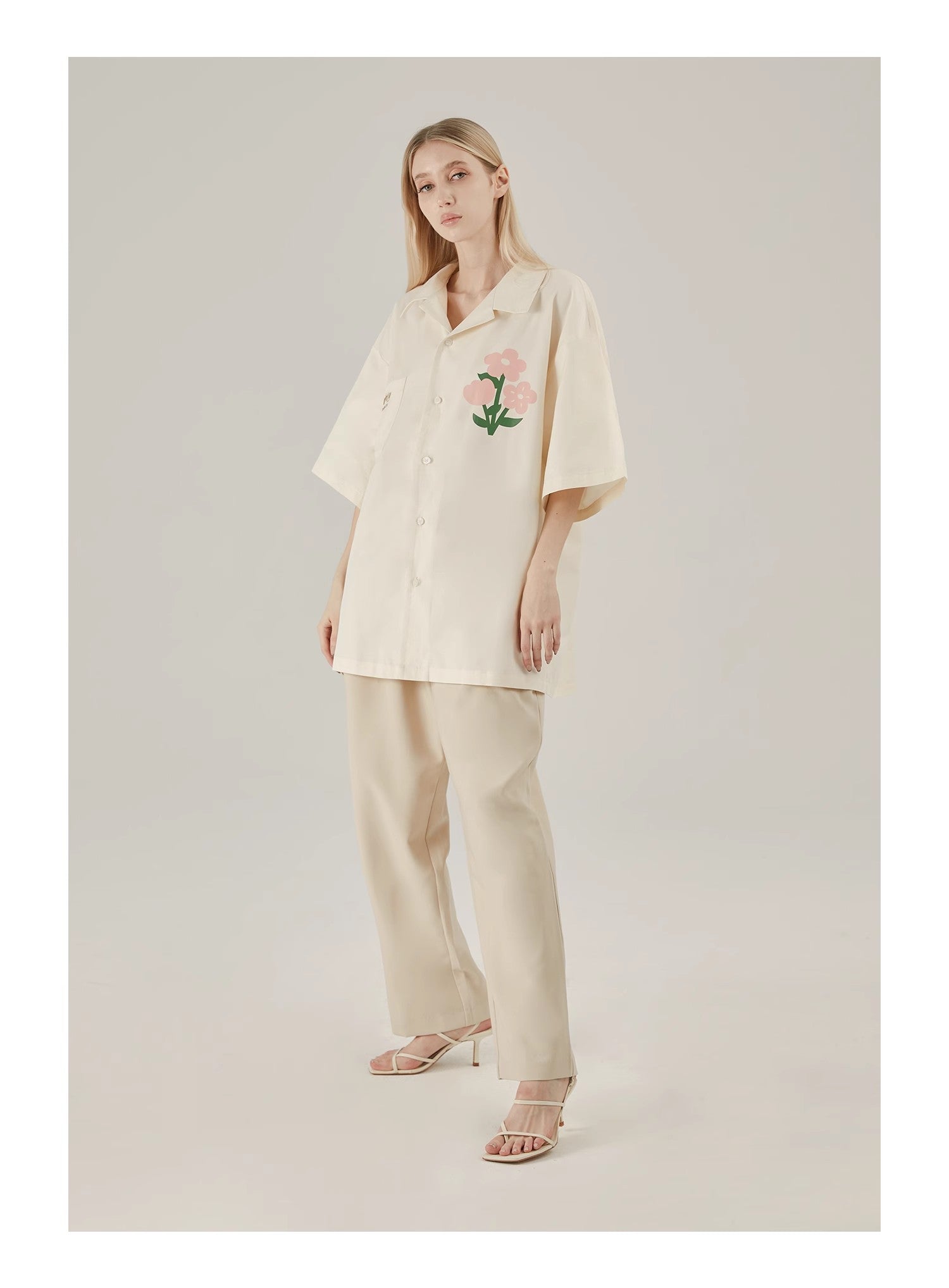Floral Cotton Graphic Shirt