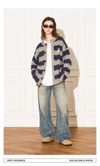 Striped Wool Knit Sweater