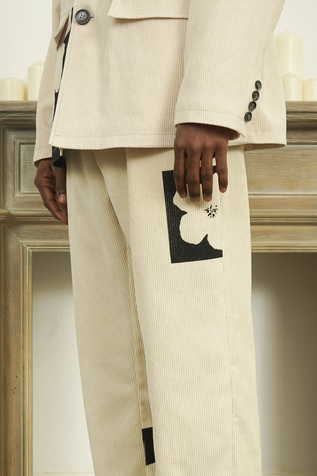 Floral Corduroy Blazer