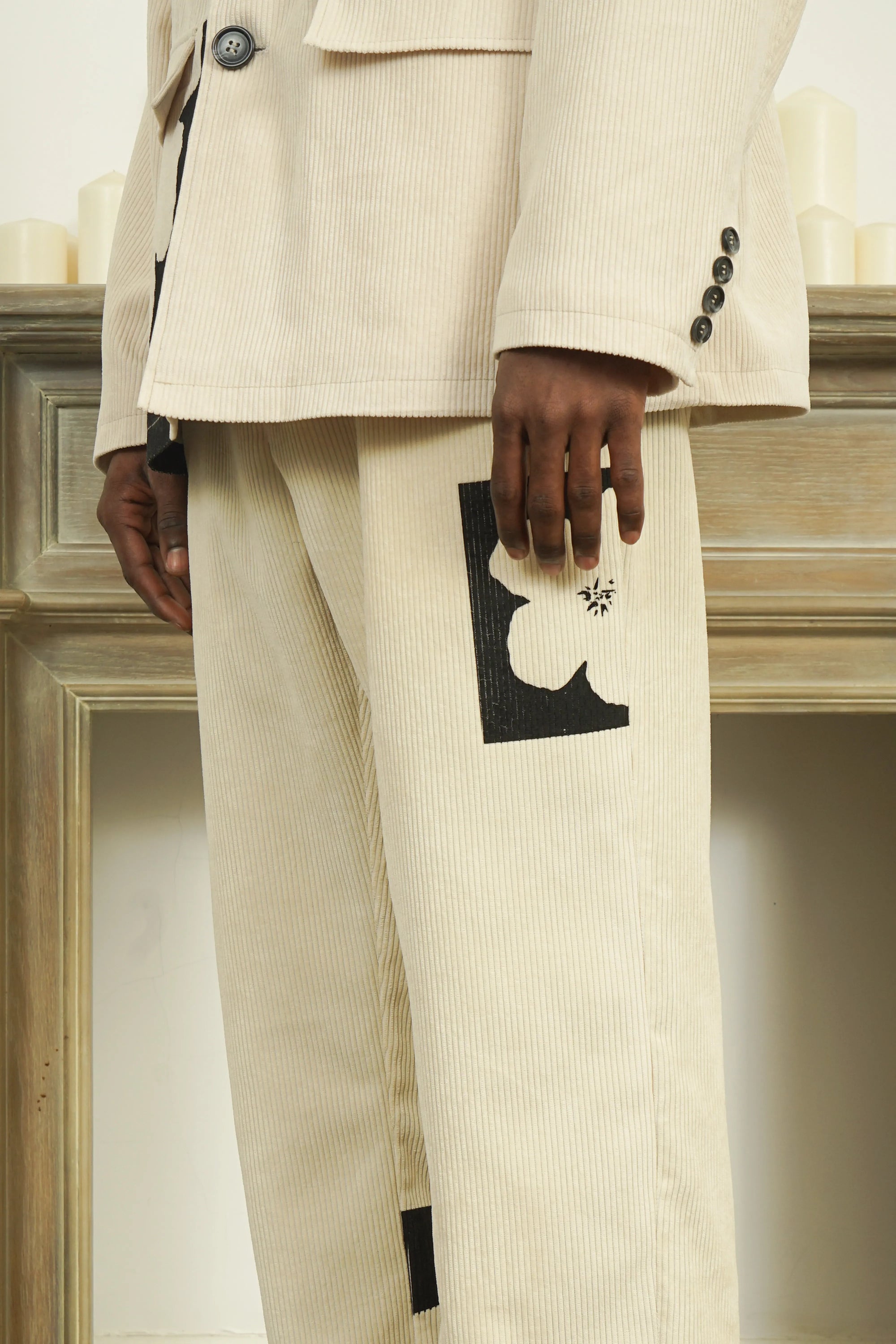 Floral Corduroy Blazer