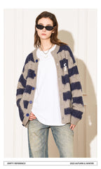 Striped Wool Knit Sweater