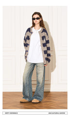 Striped Wool Knit Sweater