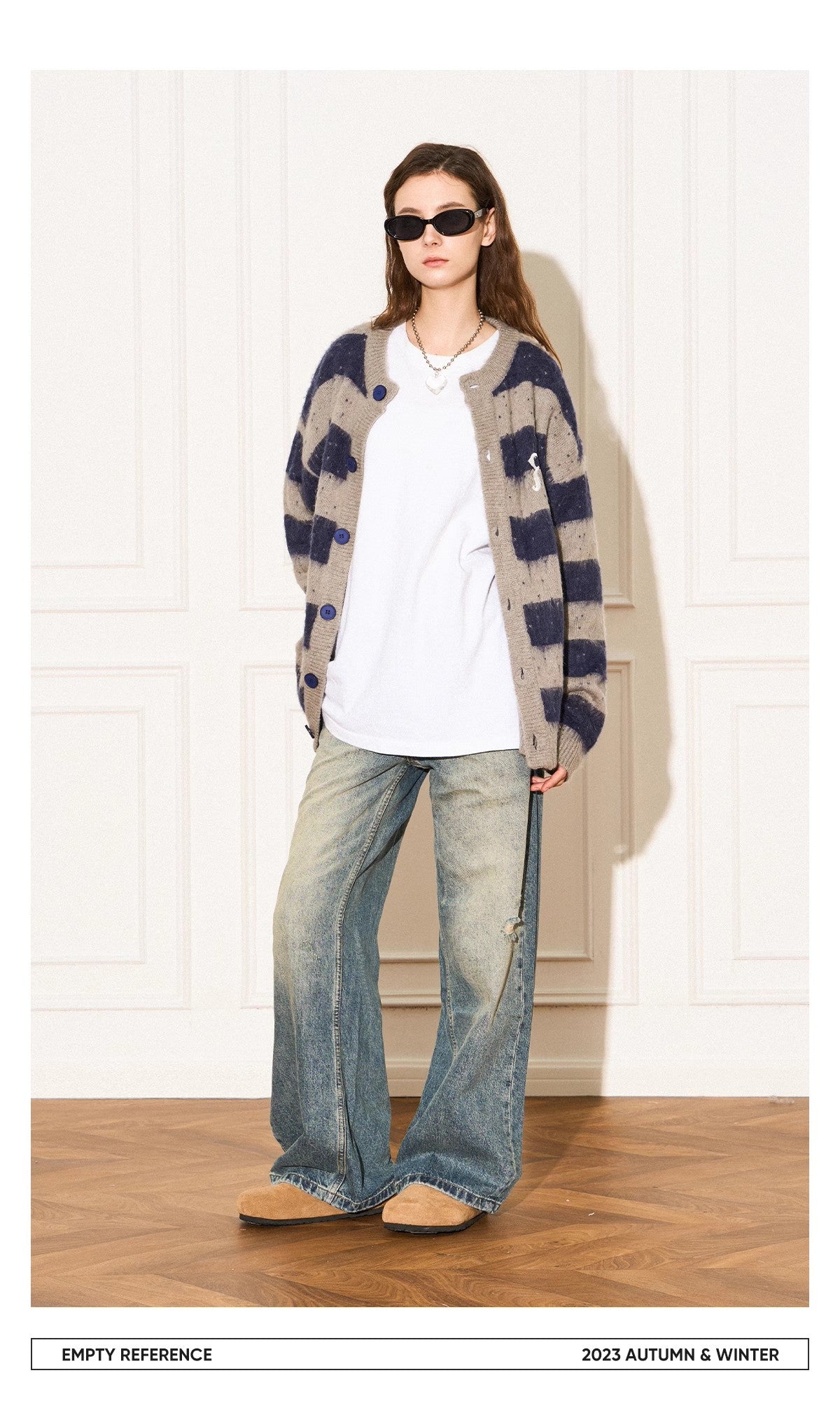 Striped Wool Knit Sweater