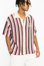 Embroidered Knit Polo Shirt