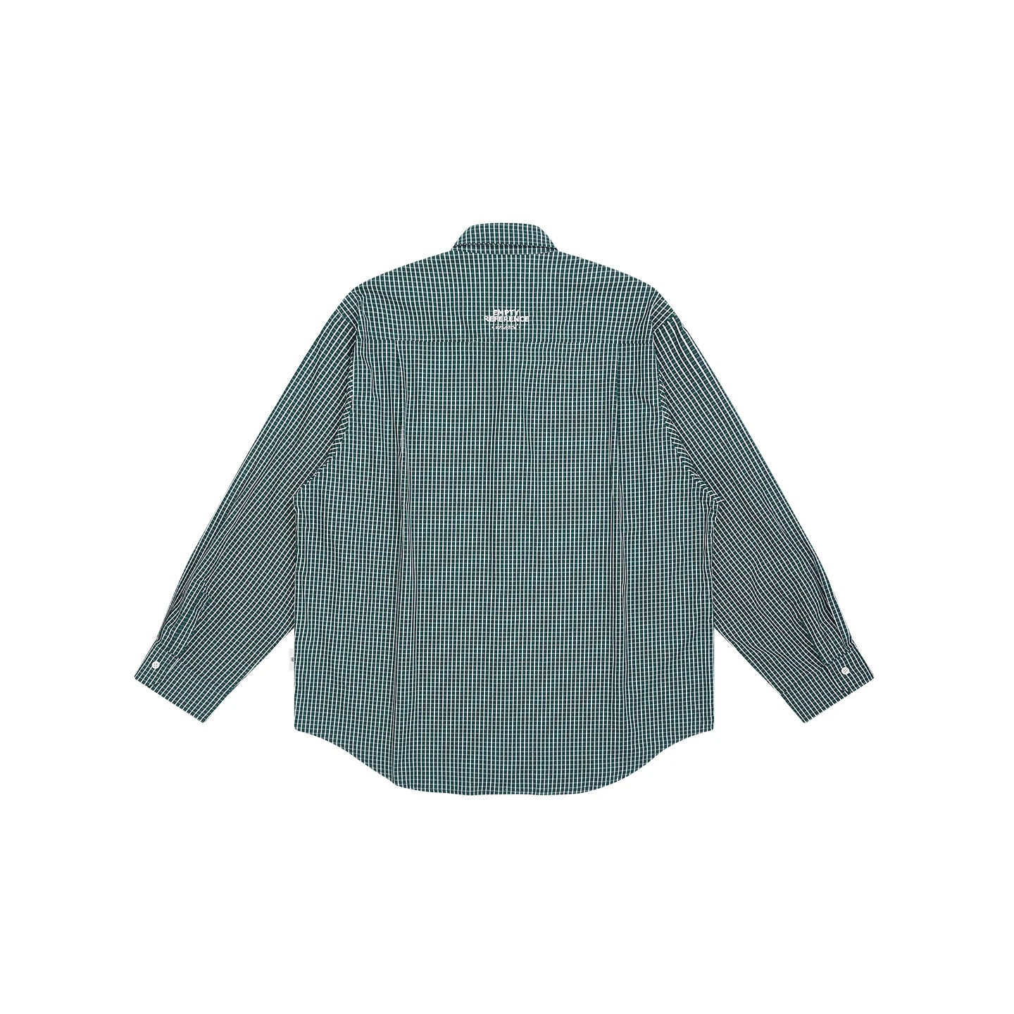 Empty Reference Forest Green Plaid Shirt | Relaxed Utility Overshirt