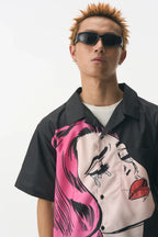 Crying Girl Graphic Shirt