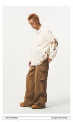Lace Panel Irregular Shirt